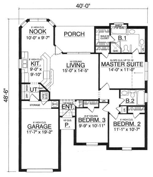main floor house blueprint