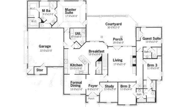 main floor house blueprint