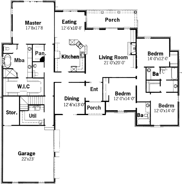 main floor house blueprint