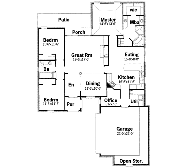 main floor house blueprint