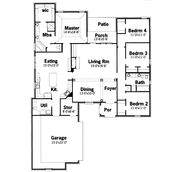 main floor house blueprint