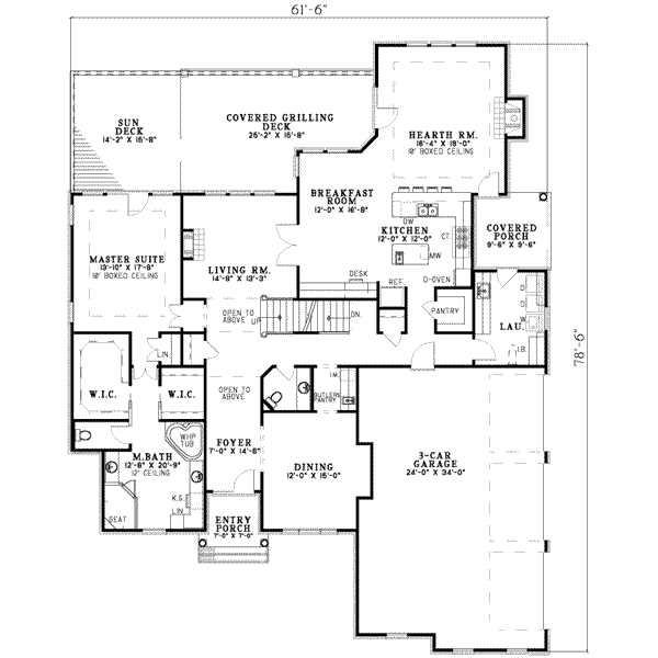 main floor house blueprint