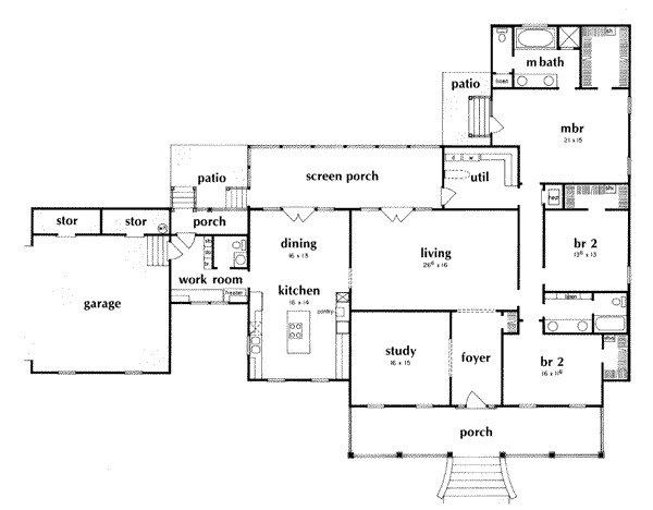 main floor house blueprint