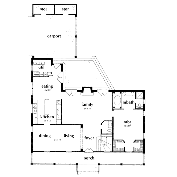 main floor house blueprint