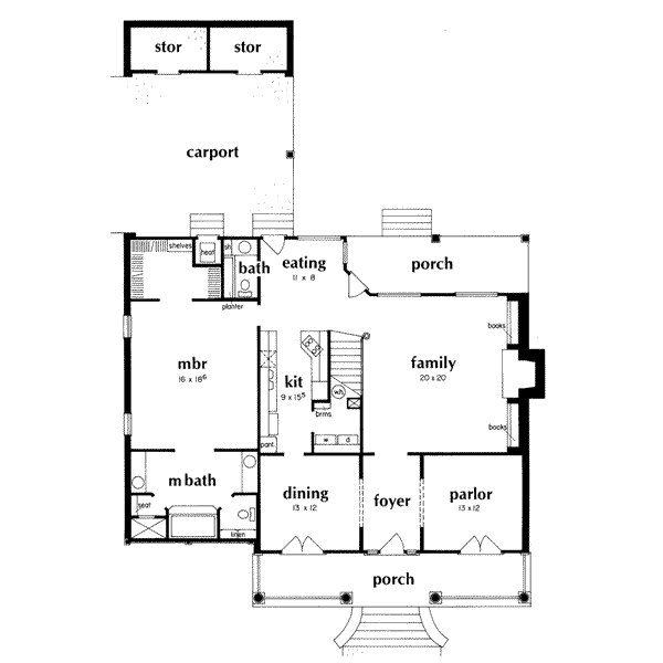main floor house blueprint