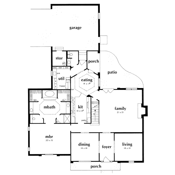 main floor house blueprint