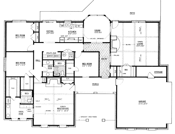 main floor house blueprint