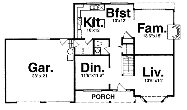 main floor house blueprint