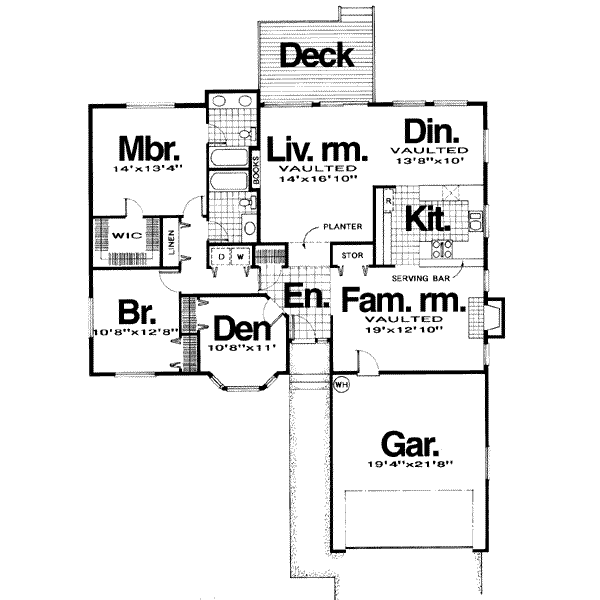 main floor house blueprint