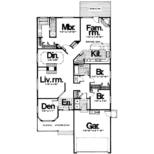 main floor house blueprint