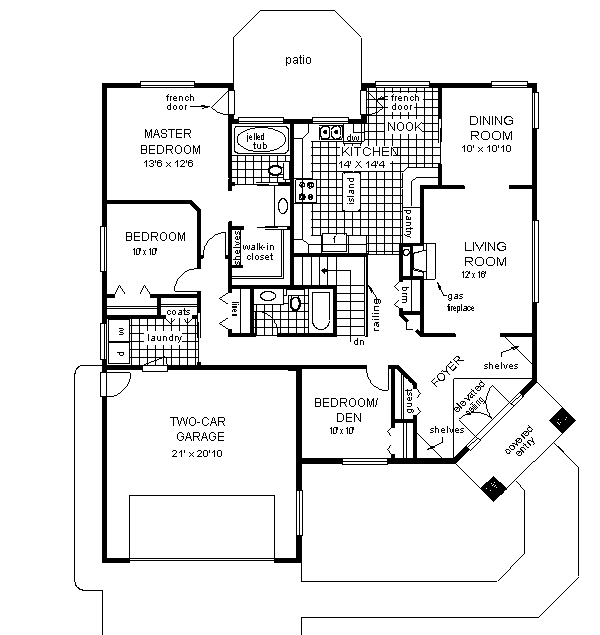 main floor house blueprint