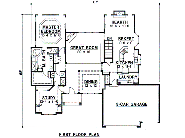 main floor house blueprint