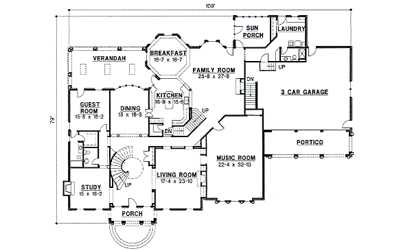 main floor house blueprint