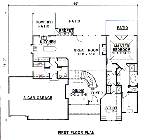 main floor house blueprint