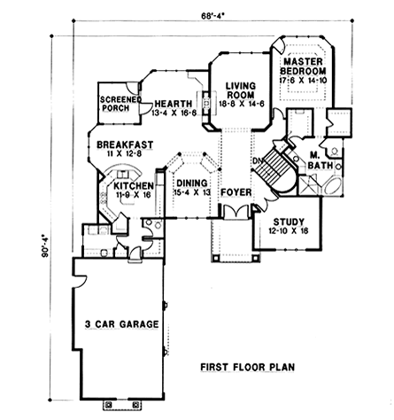 main floor house blueprint