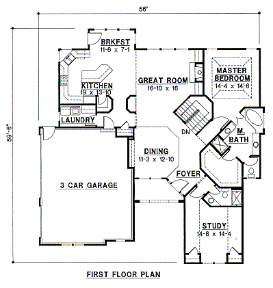 main floor house blueprint