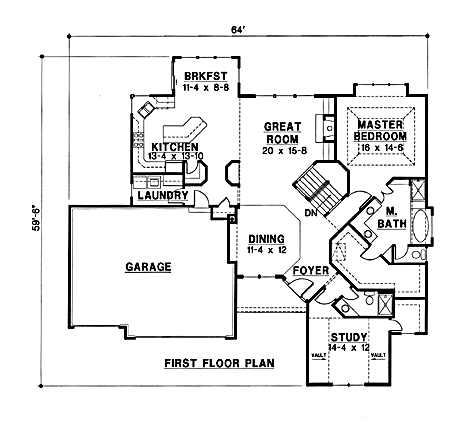main floor house blueprint