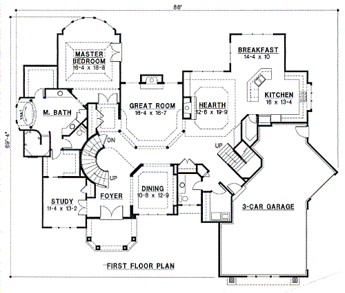 main floor house blueprint