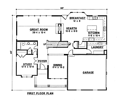 main floor house blueprint