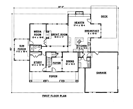 main floor house blueprint