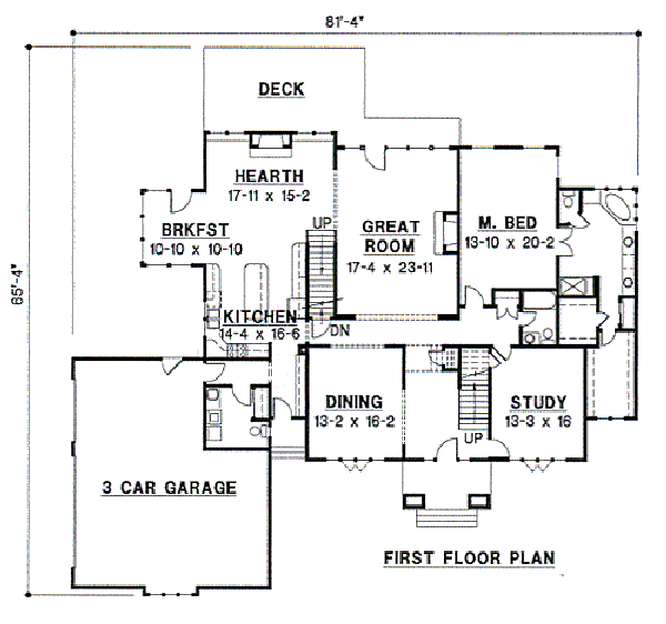 main floor house blueprint