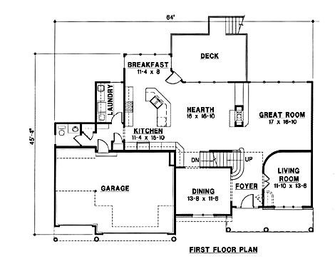 main floor house blueprint