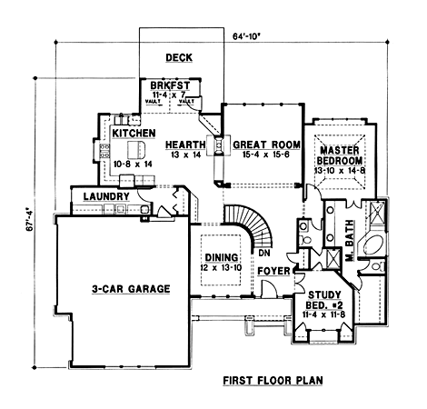 main floor house blueprint