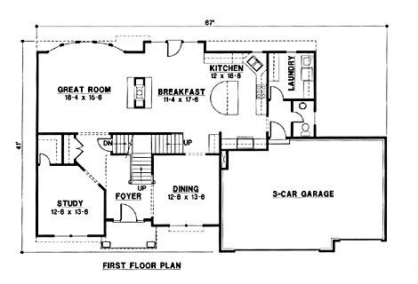 main floor house blueprint