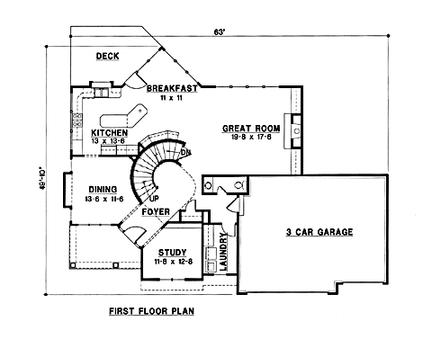 main floor house blueprint