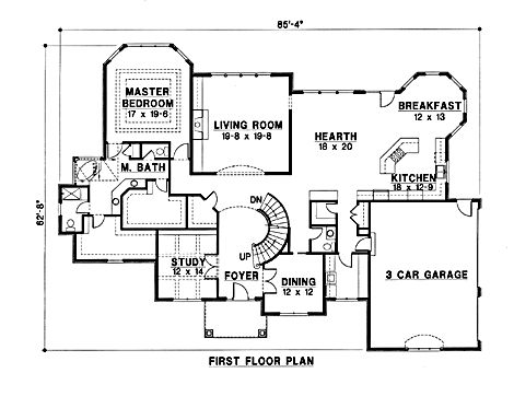 main floor house blueprint