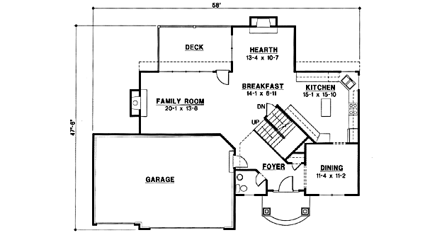 main floor house blueprint