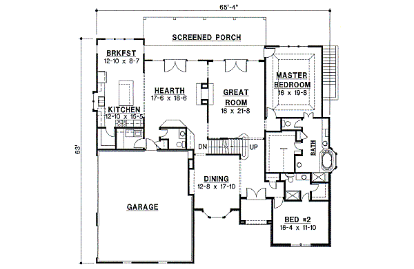main floor house blueprint