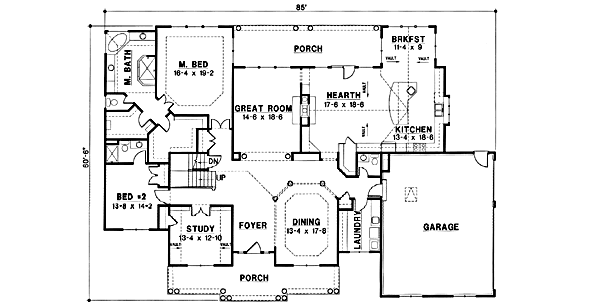 main floor house blueprint