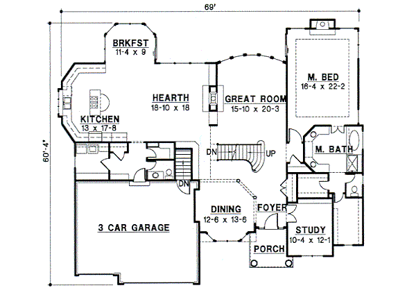 main floor house blueprint