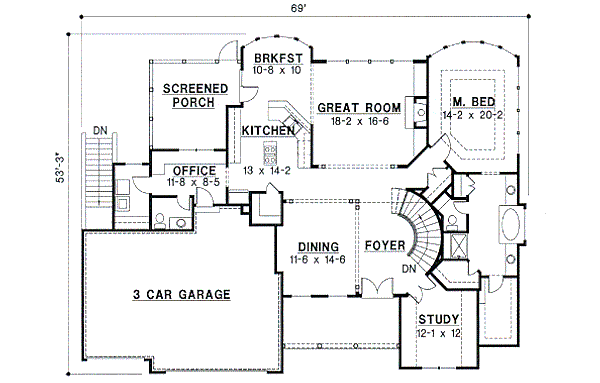 main floor house blueprint