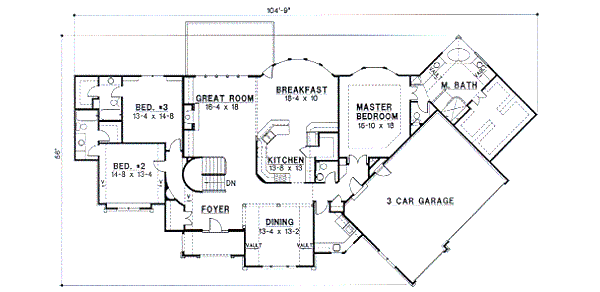 main floor house blueprint