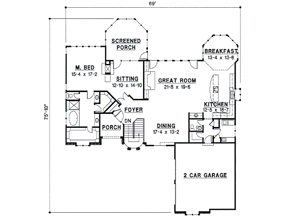 main floor house blueprint