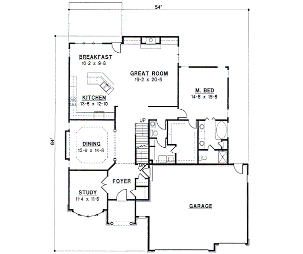 main floor house blueprint