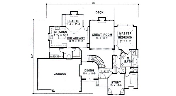main floor house blueprint