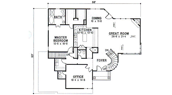 main floor house blueprint