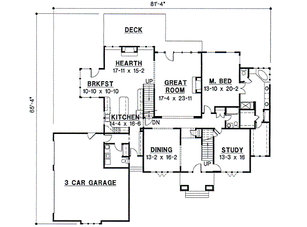 main floor house blueprint