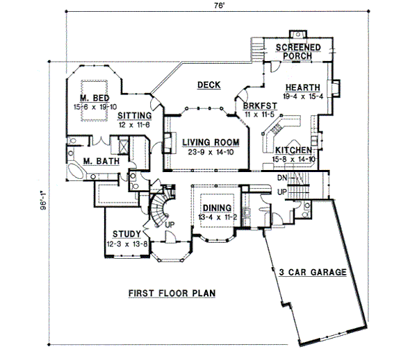 main floor house blueprint