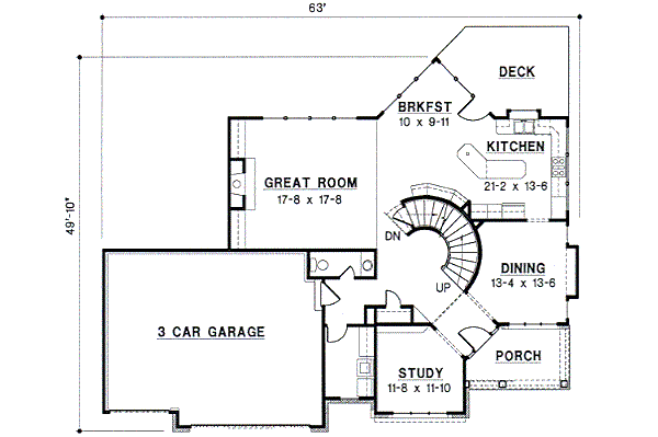 main floor house blueprint