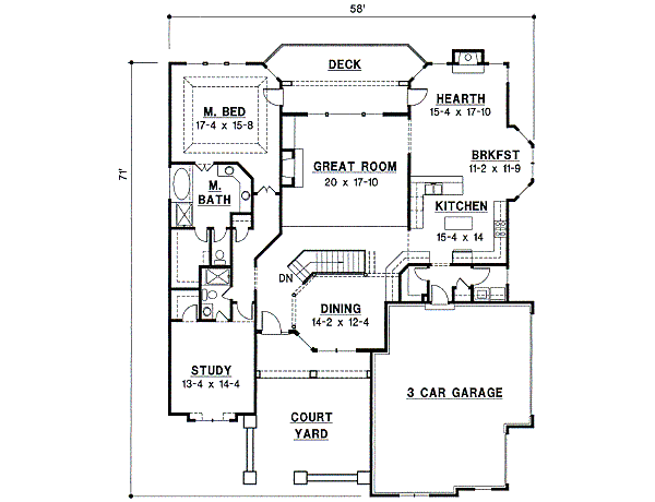 main floor house blueprint