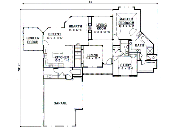 main floor house blueprint