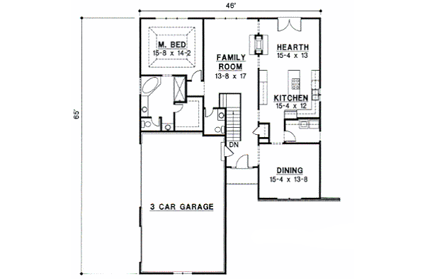 main floor house blueprint