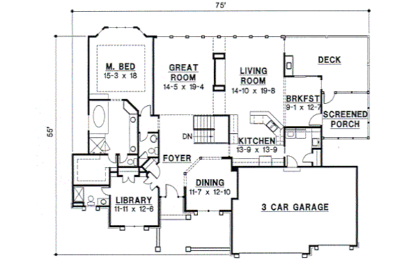 main floor house blueprint