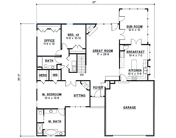 main floor house blueprint