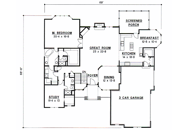 main floor house blueprint