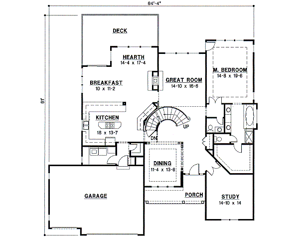 main floor house blueprint